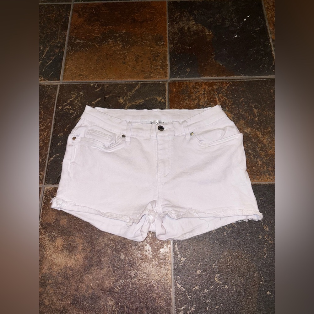 Venus | White Denim Shorts